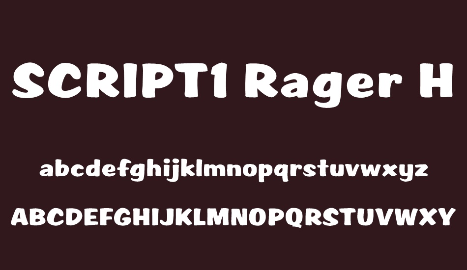 scrıpt1-rager-hevvy font