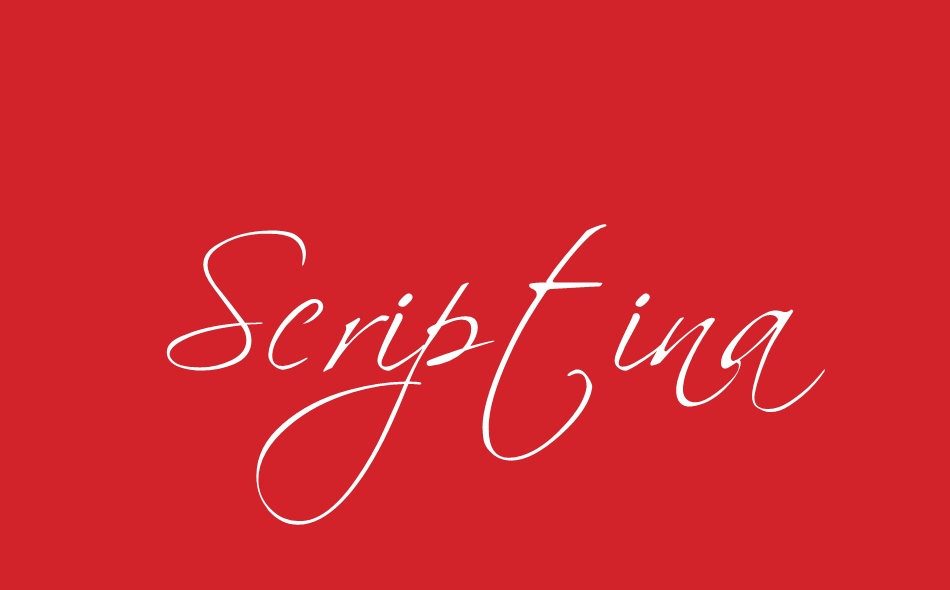 Scriptina Family font big