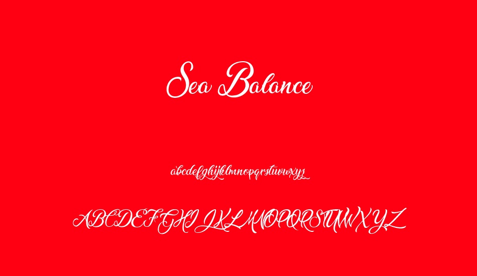 sea-balance-personal-use font