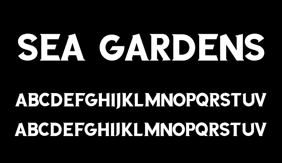 sea-gardens font