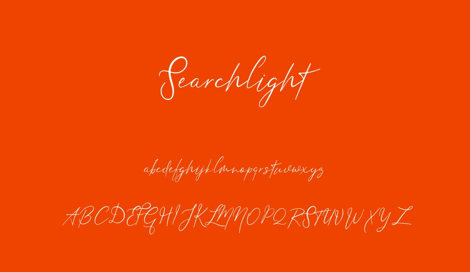 searchlight font