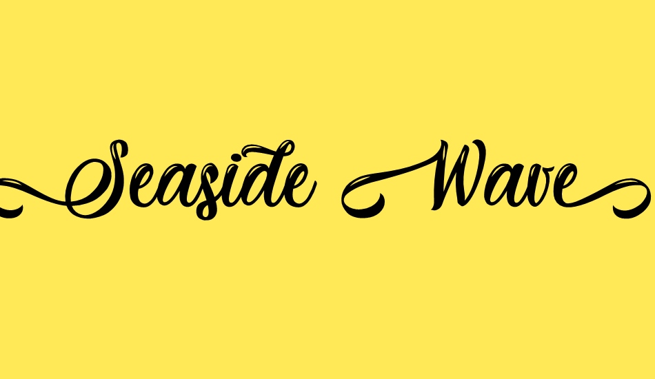 seaside-wave---personal-use font big