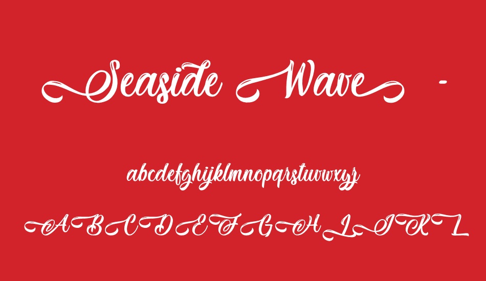 seaside-wave---personal-use font