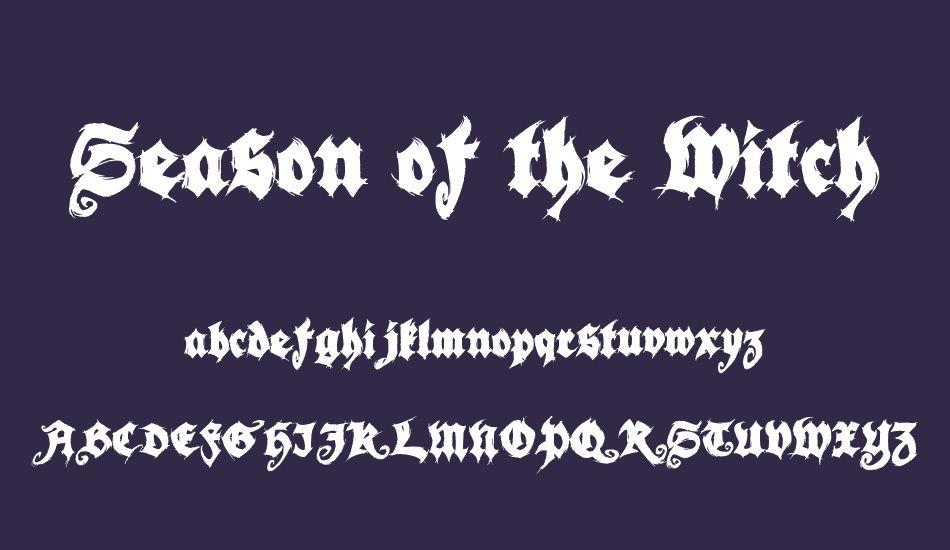 season-of-the-witch-black font