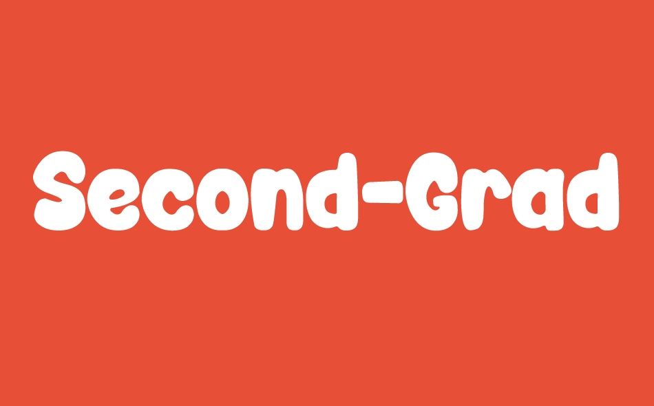 Second Grade font big