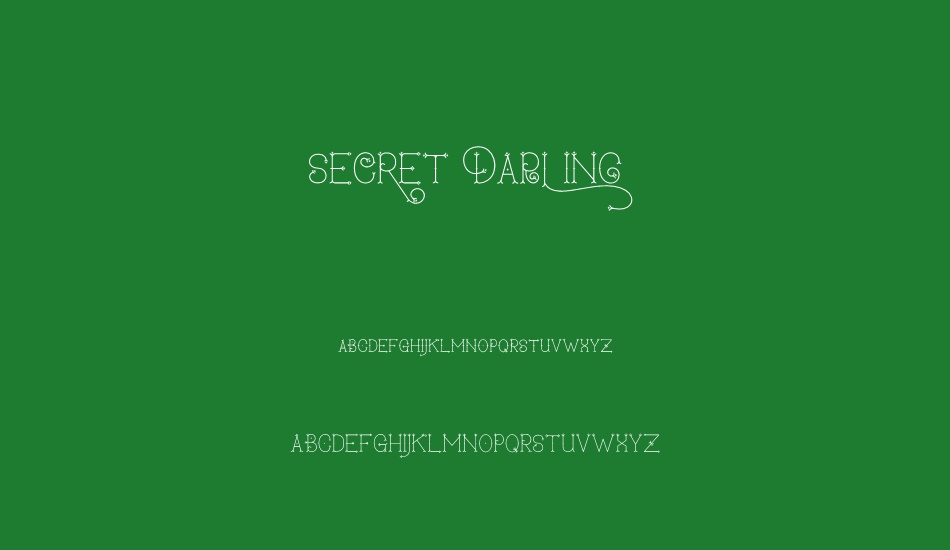 secret-darling-personal-use font