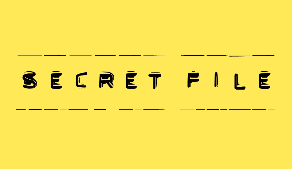 secret-files font big