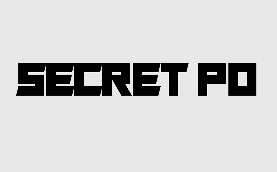 Secret Power font big