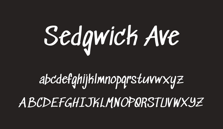 sedgwick-ave font