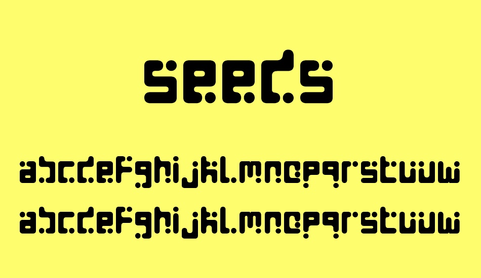 seeds font
