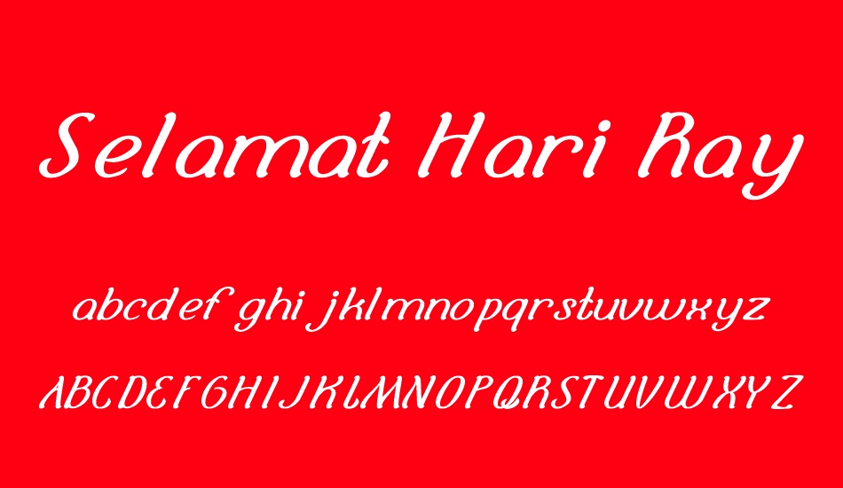 selamat-hari-raya font