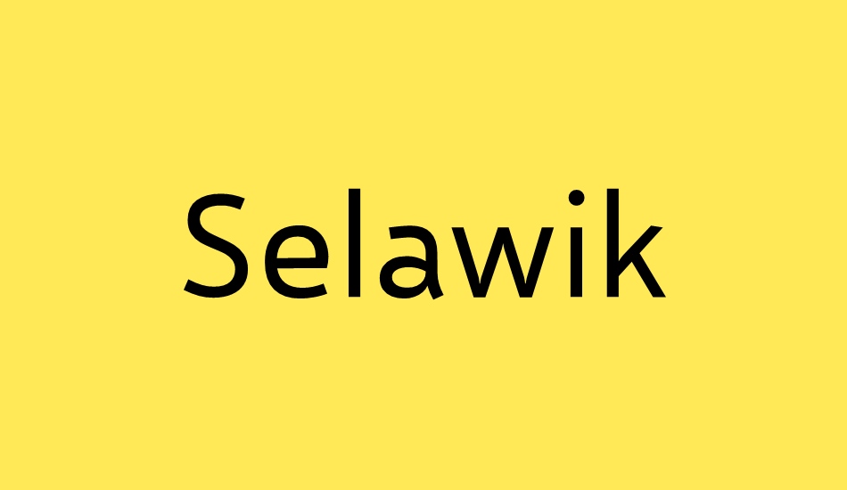 selawik font big