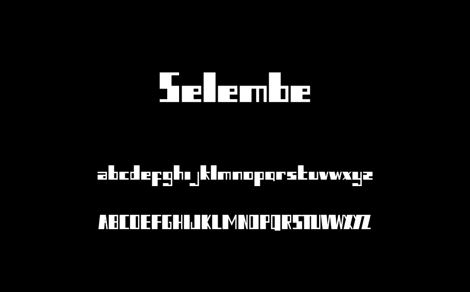 Selembe font