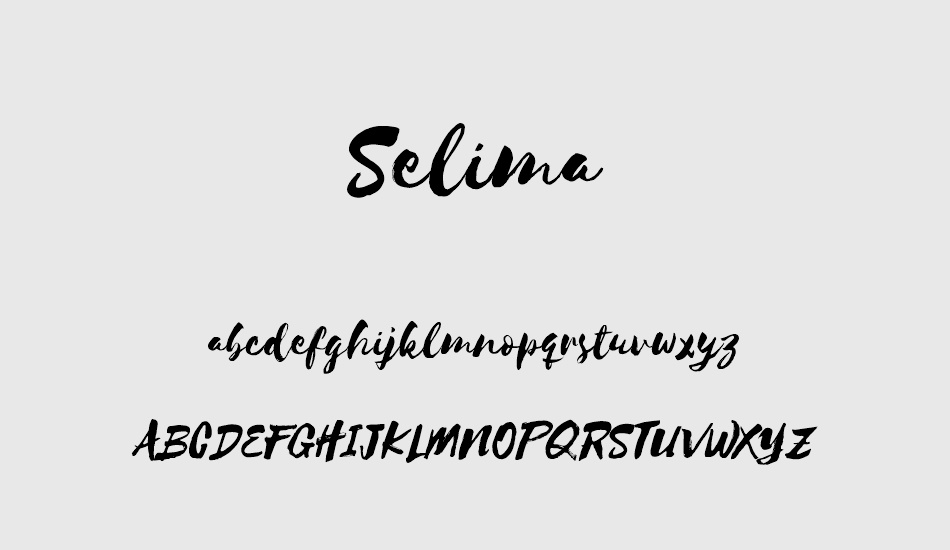 Selima free font