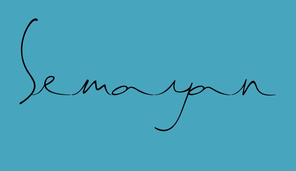 semayanehandwriting font big