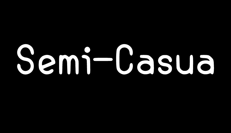 semi-casual font big