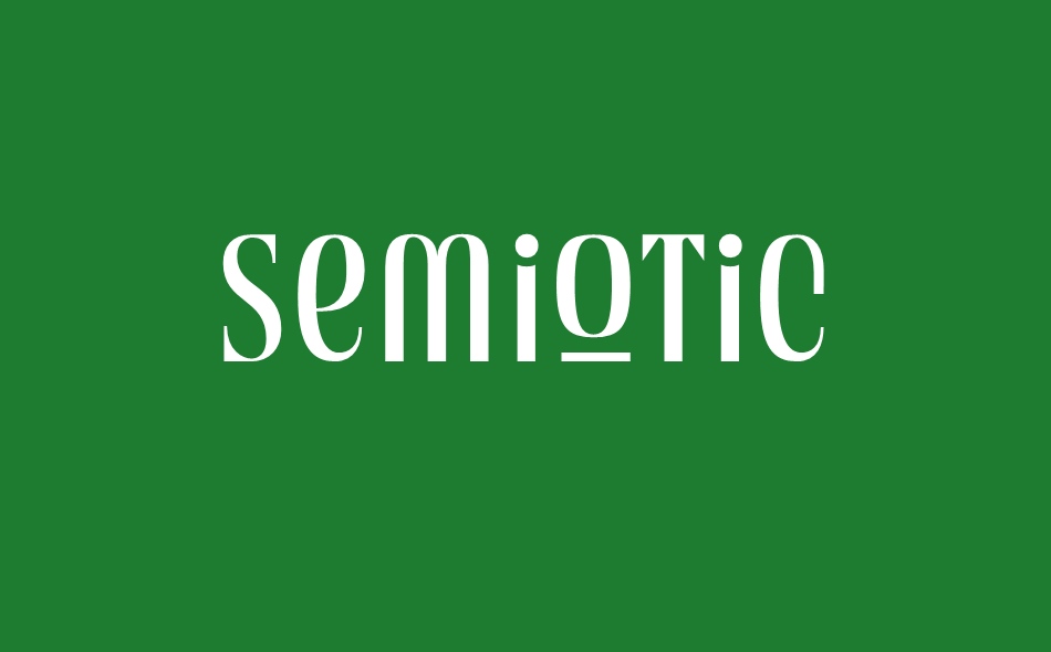 Semiotic font big