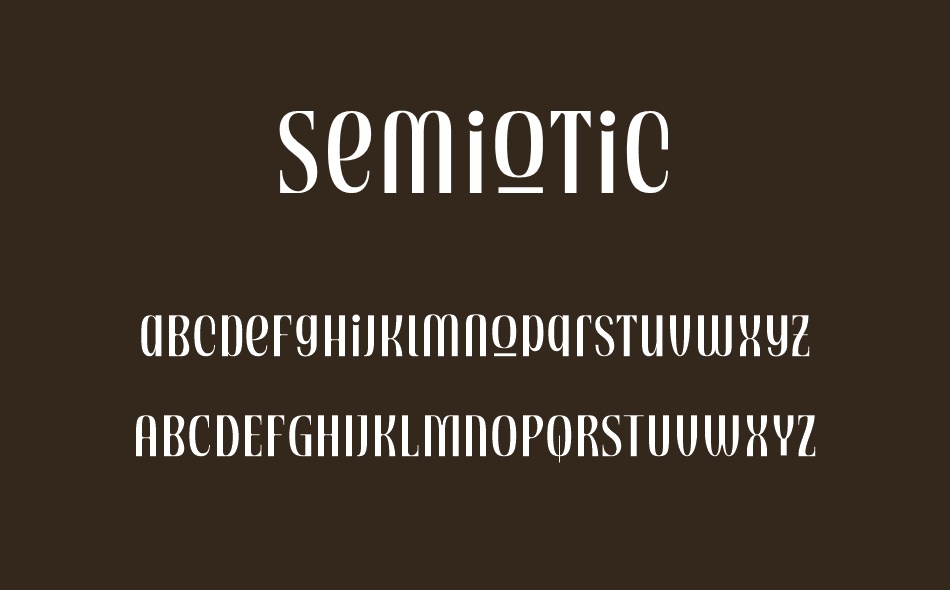 Semiotic font