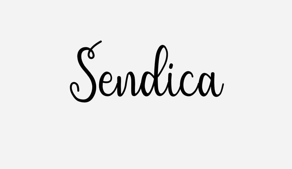 sendica font big
