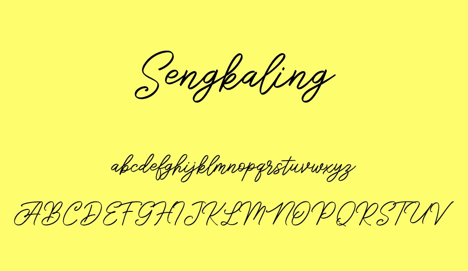 sengkaling-demo font