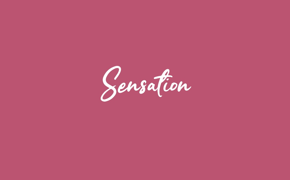 Sensation font big