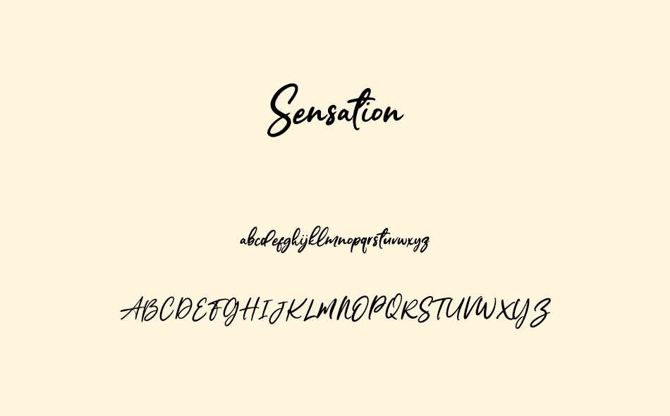 Sensation font
