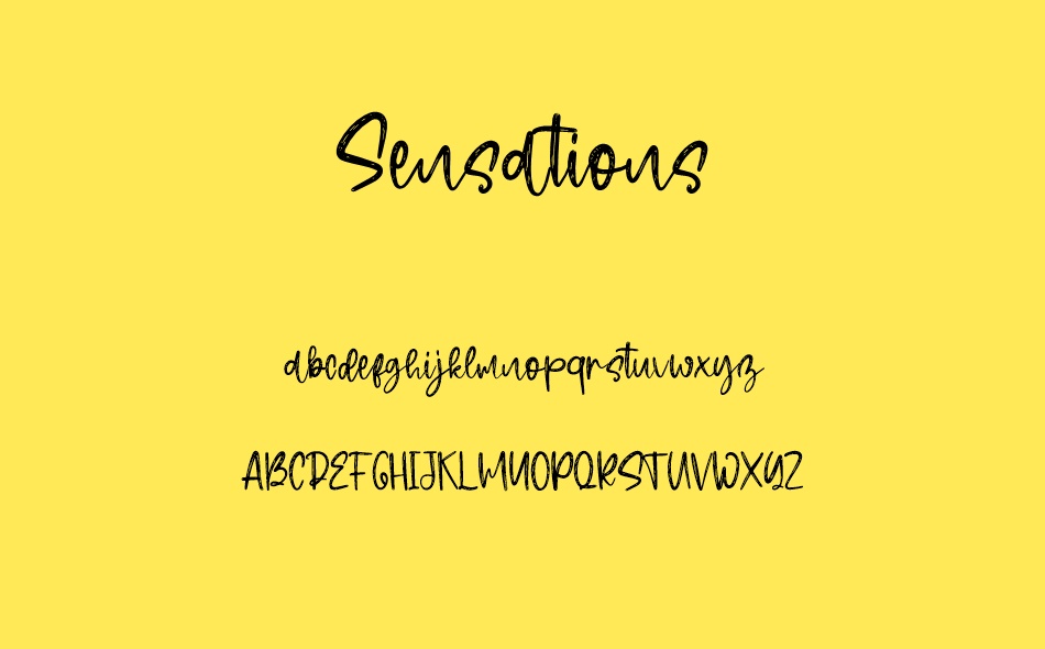 Sensations font