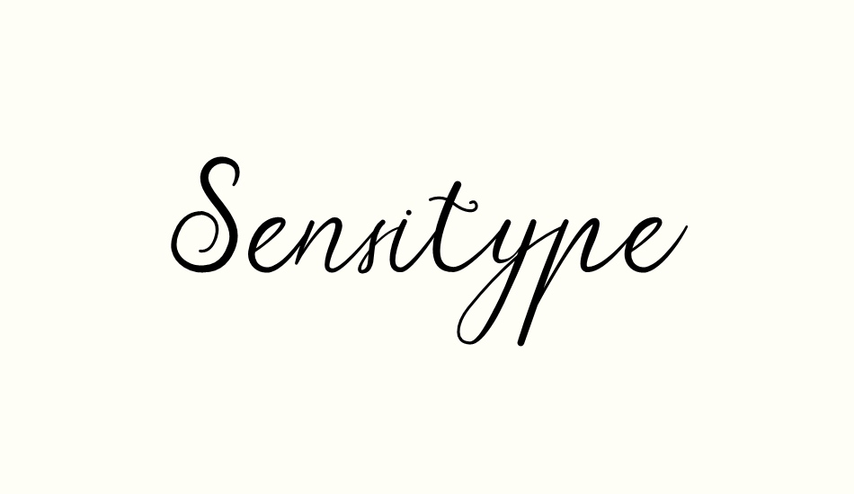 sensitype font big