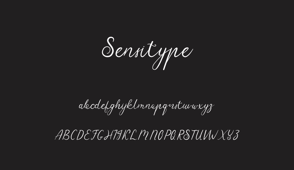 sensitype font