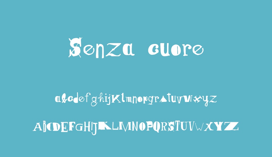 senza-cuore font