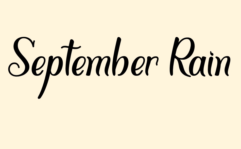 September Rain font big