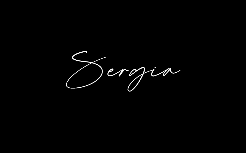 Sergia font big