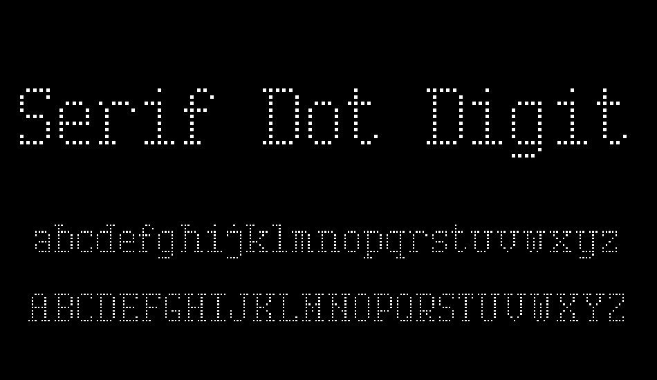 serif-dot-digital-7 font