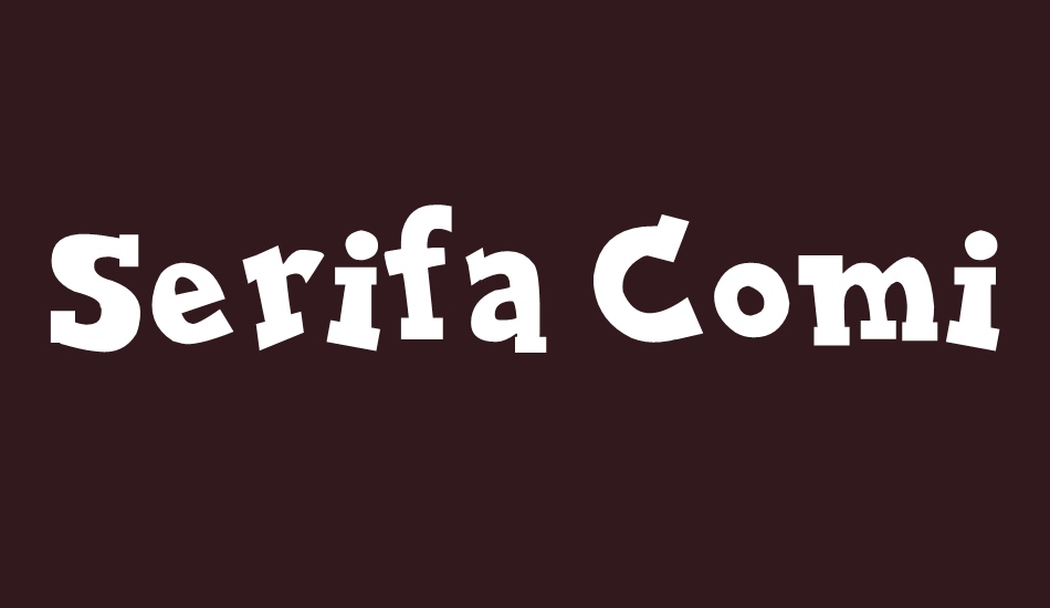 serifa-comica font big