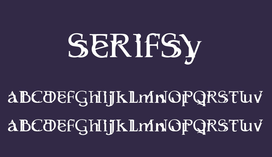 serifsy font