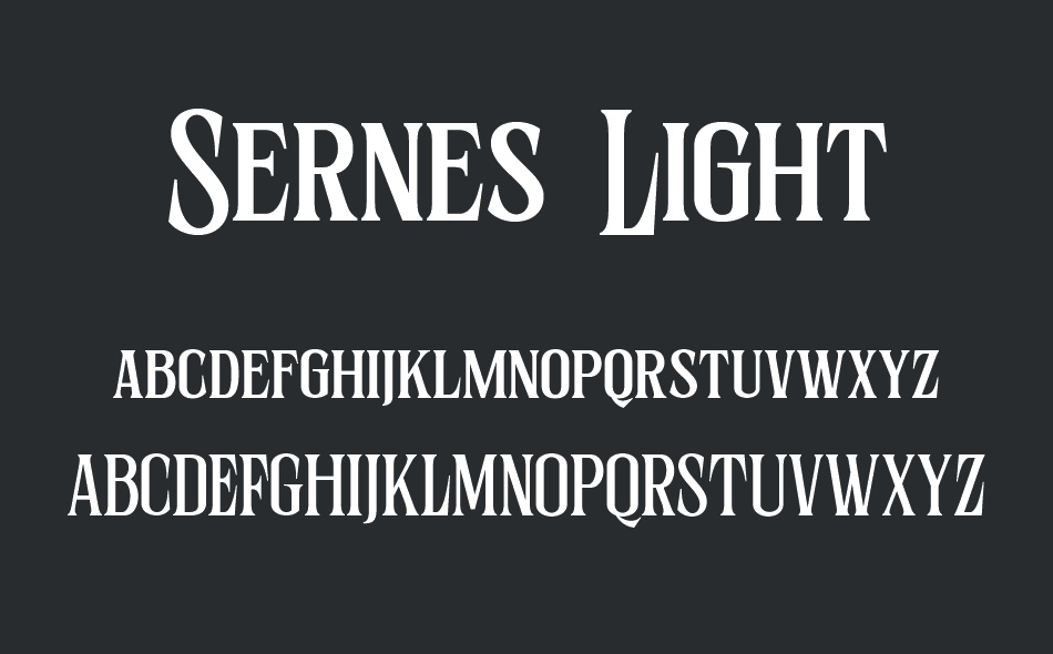 Sernes font