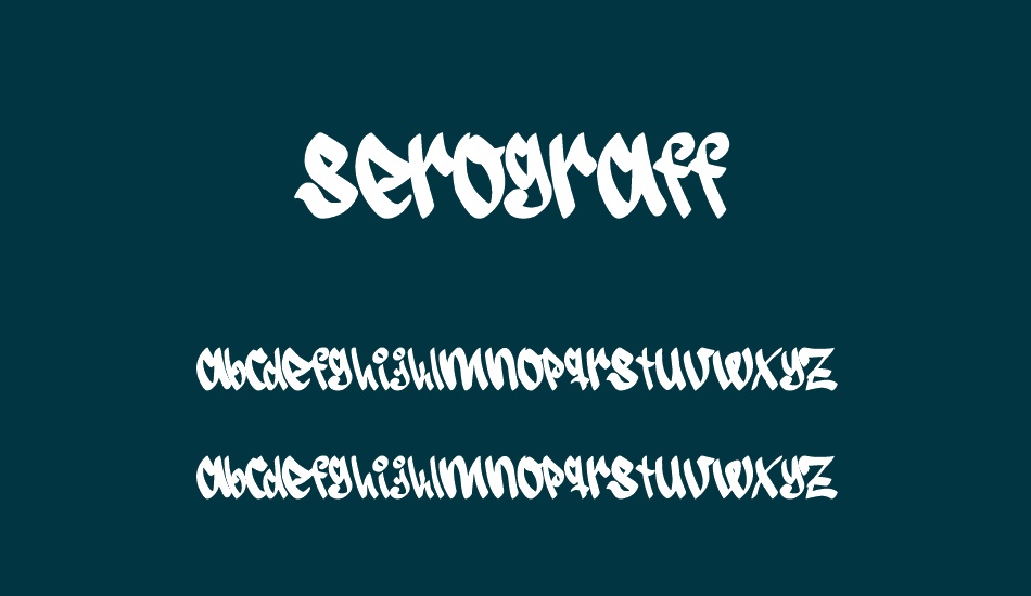 serograff font