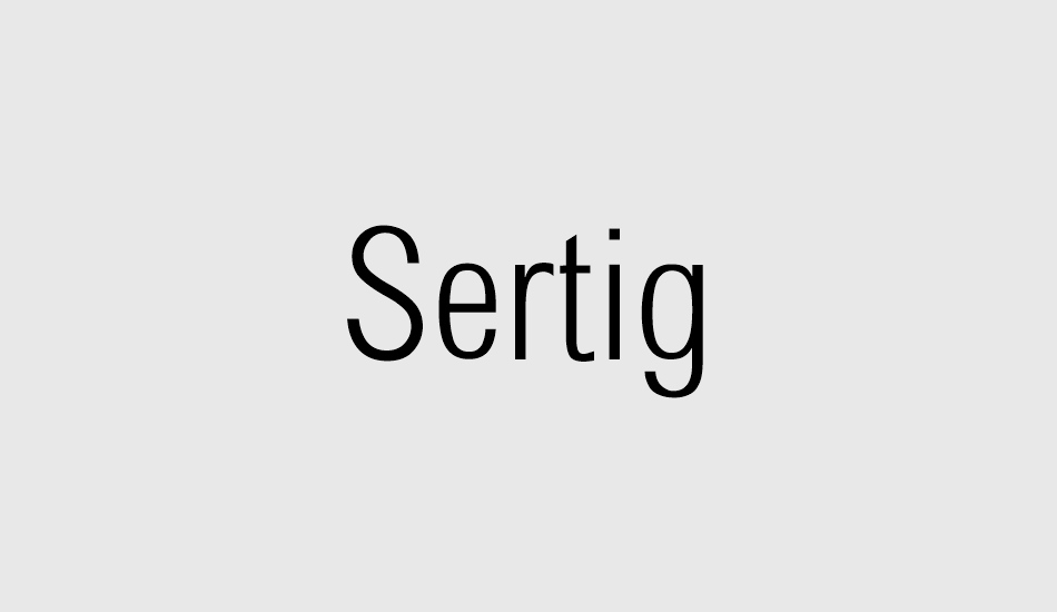 sertig font big