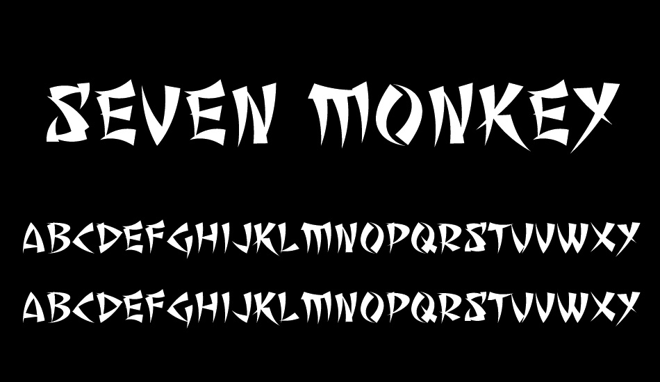 seven-monkey-fury-bb font