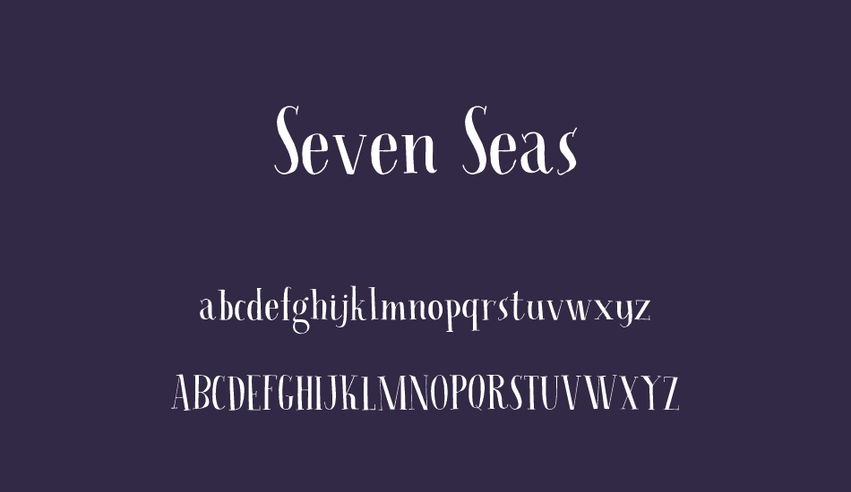 seven-seas-demo font
