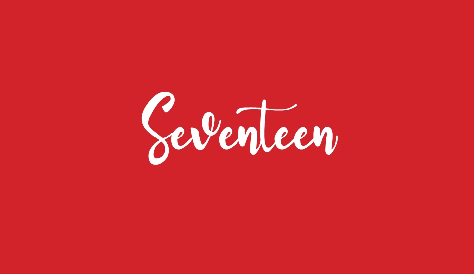 seventeen font big