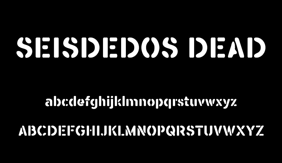 seısdedos-dead font