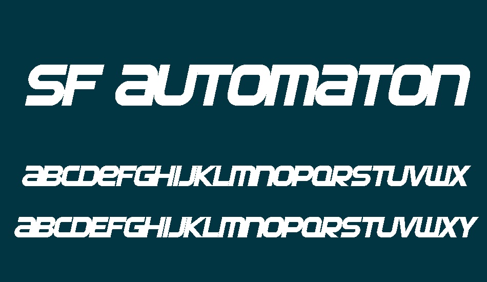 sf-automaton font