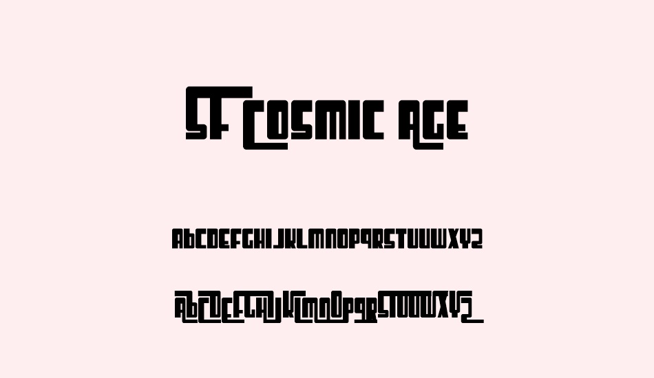 sf-cosmic-age font