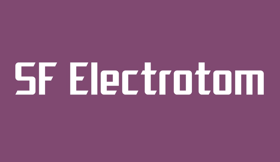 sf-electrotome font big