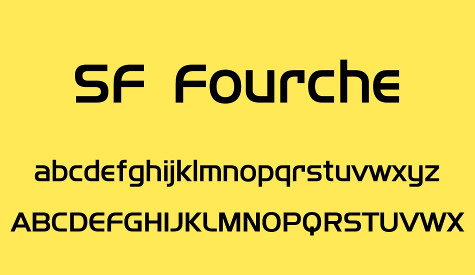 sf-fourche font