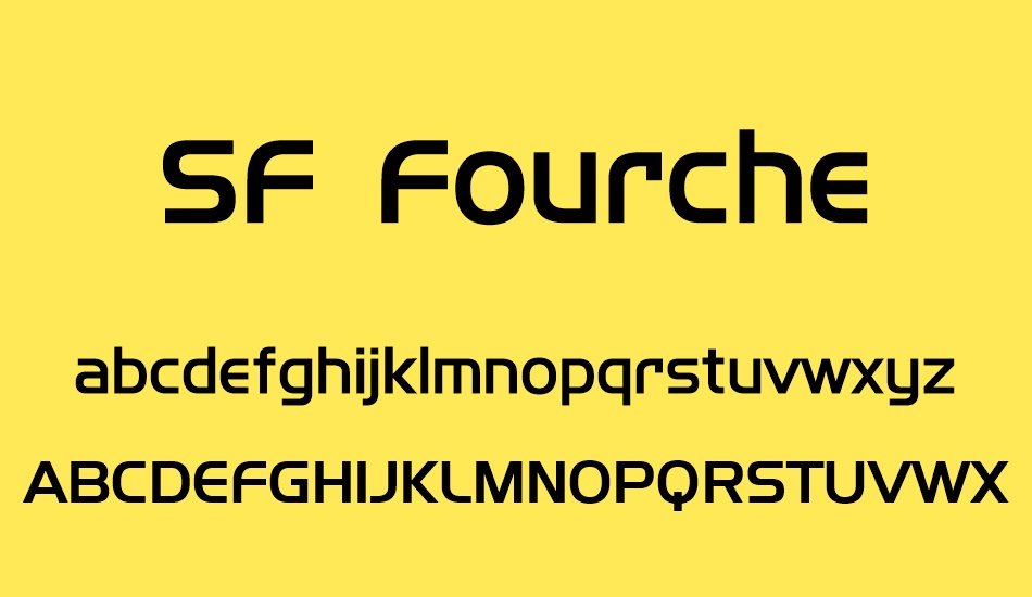 sf-fourche font