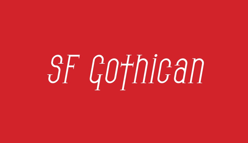 sf-gothican font big