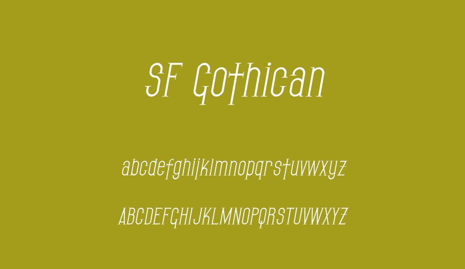 sf-gothican font