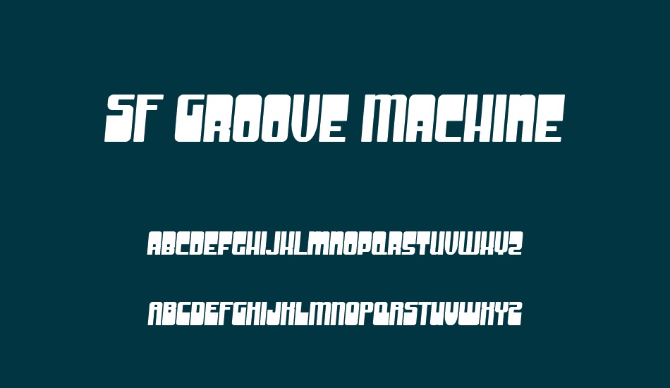 sf-groove-machine font